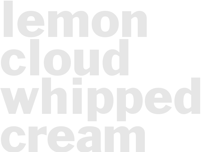 Lemon Cloud Whipped Cream