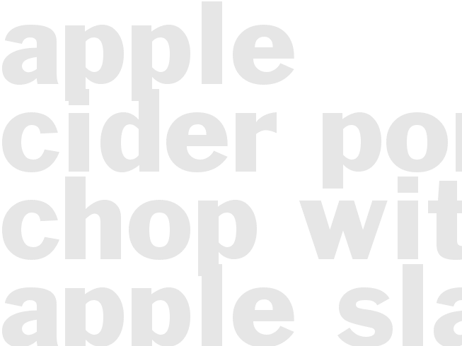 Apple Cider Pork Chop with Apple Slaw