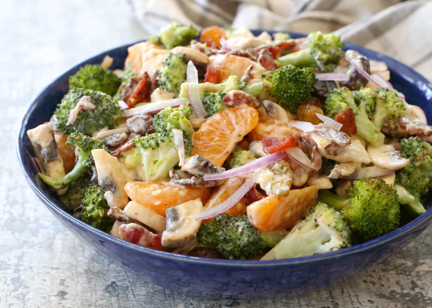 Irresistible Mandarin Roasted Broccoli Salad