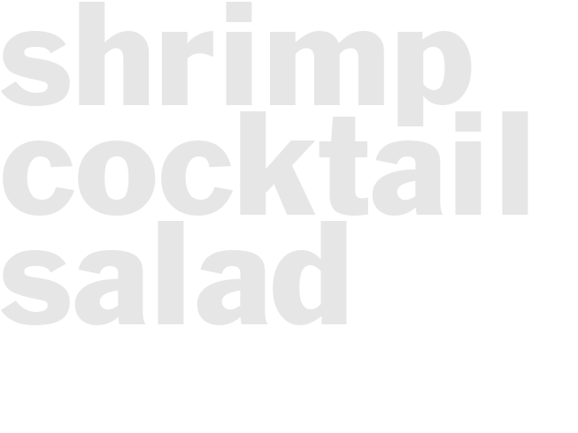 SHRIMP COCKTAIL SALAD 