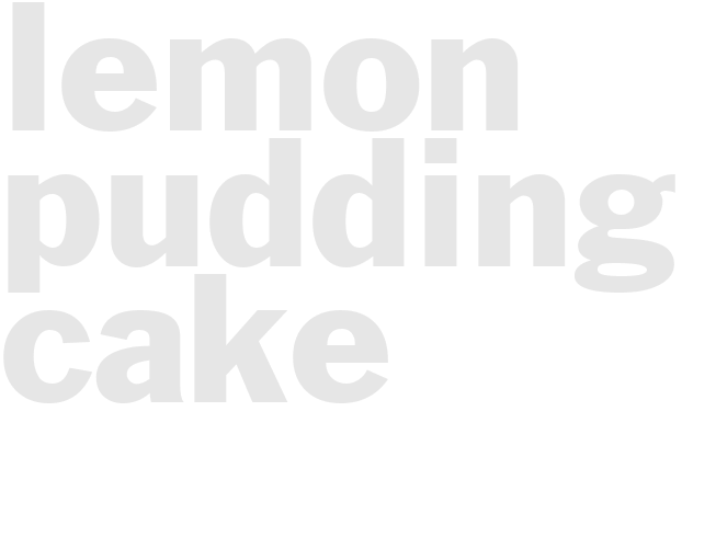 LEMON PUDDING CAKE 