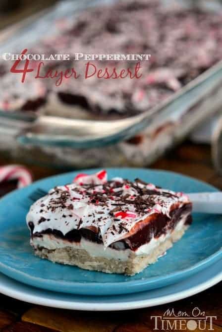 Chocolate Peppermint 4 Layer Dessert