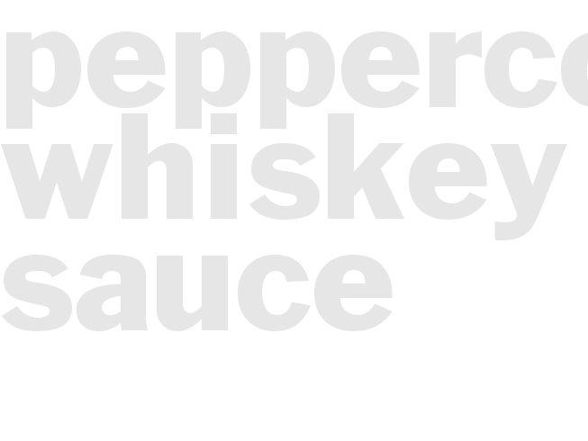Peppercorn Whiskey Sauce 