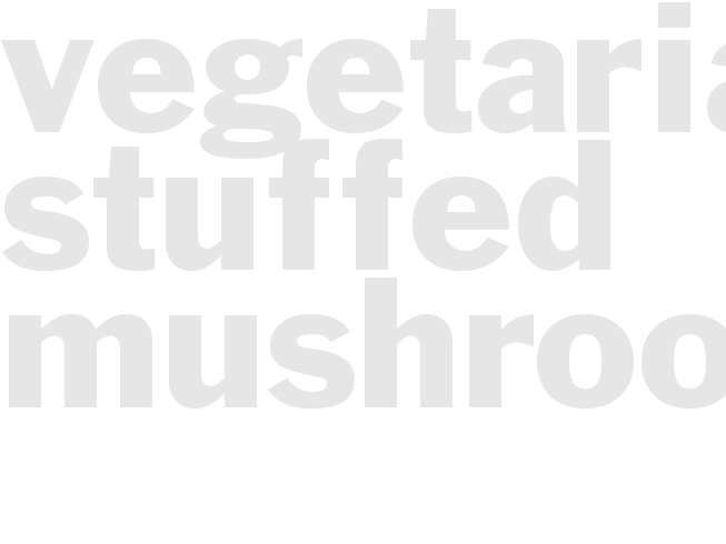 Vegetarian Stuffed Mushrooms