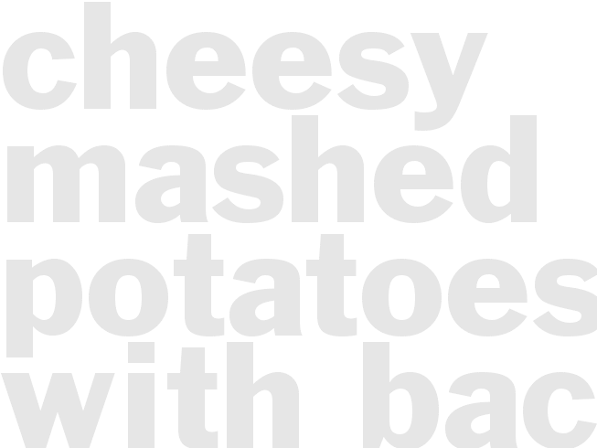 Cheesy Mashed Potatoes with Bacon and Chives
