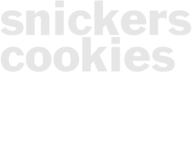 SNICKERS COOKIES