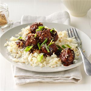 Easy Asian Glazed Meatballs Recipe | Taste of Home