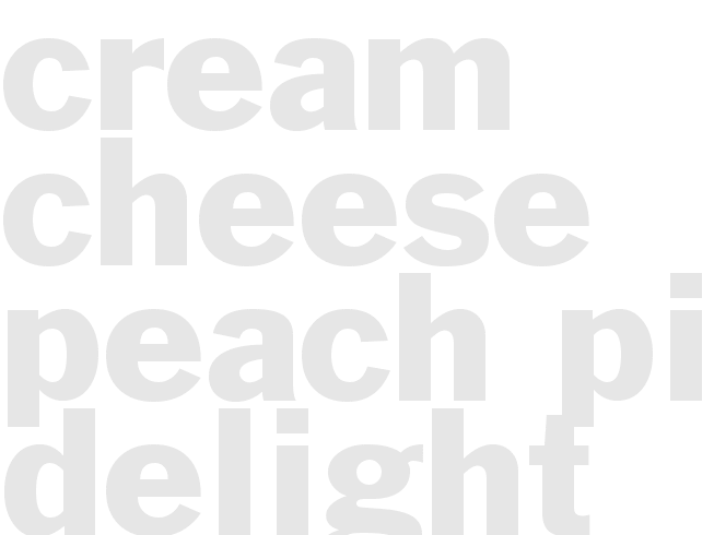 Cream Cheese Peach Pie Delight