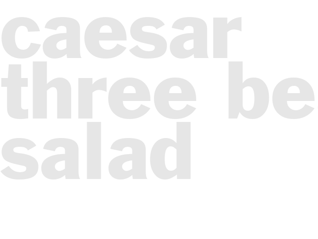 CAESAR THREE-BEAN SALAD