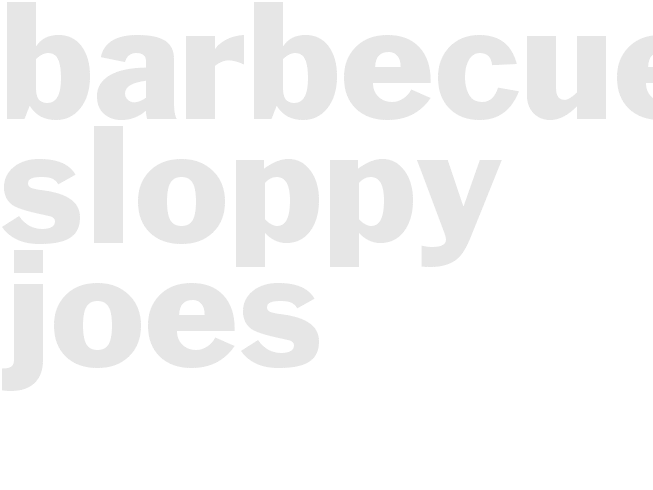 Barbecued Sloppy Joes