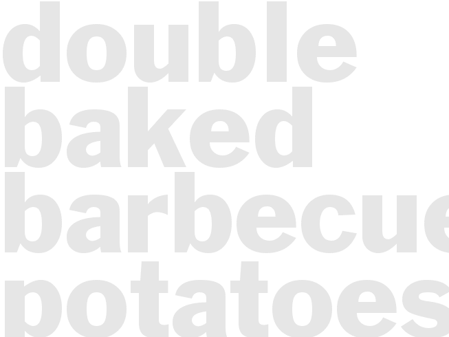 DOUBLE BAKED BARBECUE POTATOES