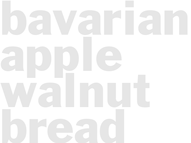 BAVARIAN APPLE WALNUT BREAD