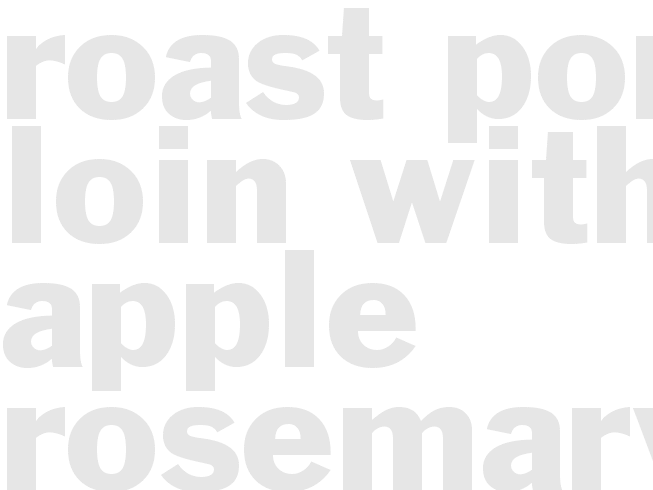 Roast Pork Loin with Apple Rosemary Glaze - Olive Garden