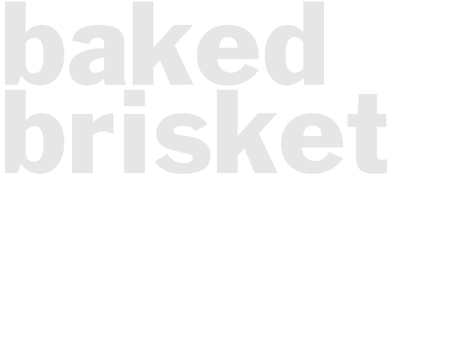 Baked Brisket