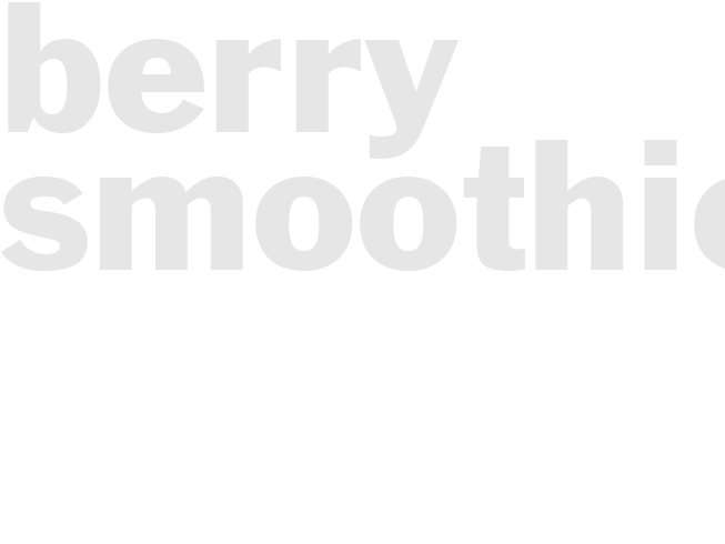 BERRY SMOOTHIE 