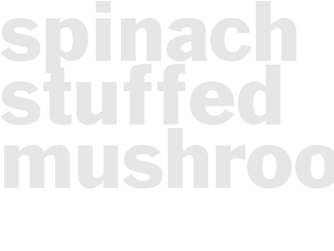Spinach Stuffed Mushrooms