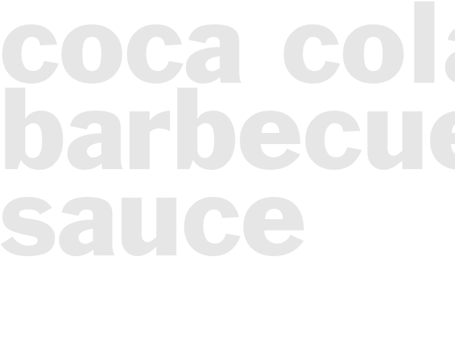 Coca-Cola Barbecue Sauce