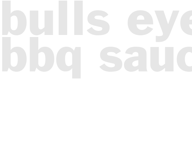 Bulls Eye BBQ Sauce