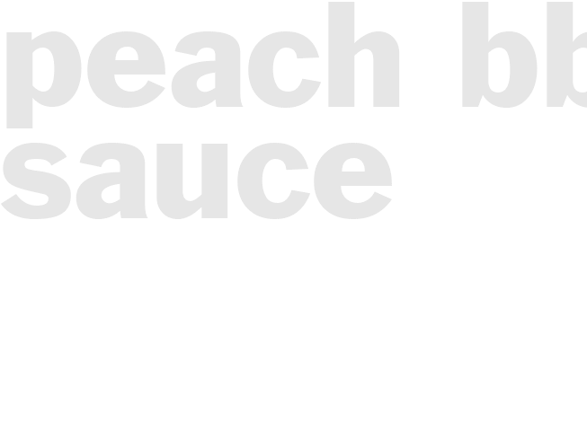 Peach BBQ Sauce
