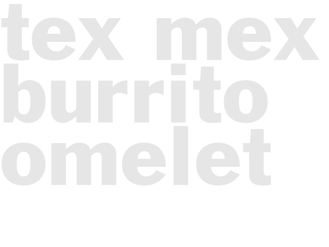 TEX-MEX BURRITO OMELET 