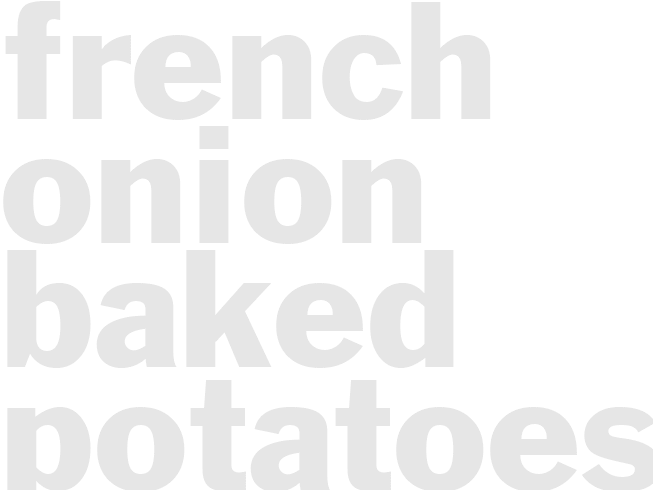 French Onion Baked Potatoes