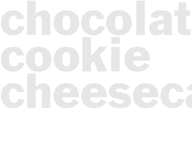 CHOCOLATE COOKIE CHEESECAKE