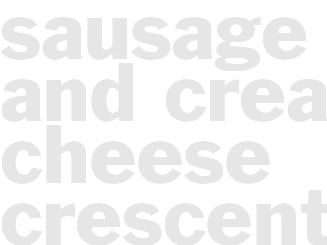 Sausage and Cream Cheese Crescent Rolls