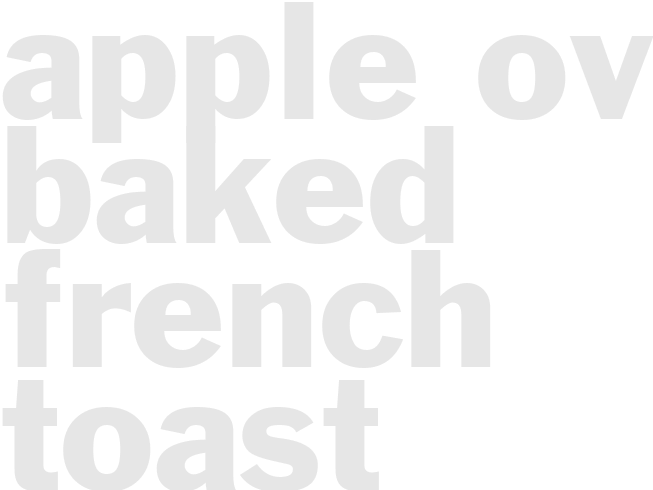 Apple Oven Baked French Toast