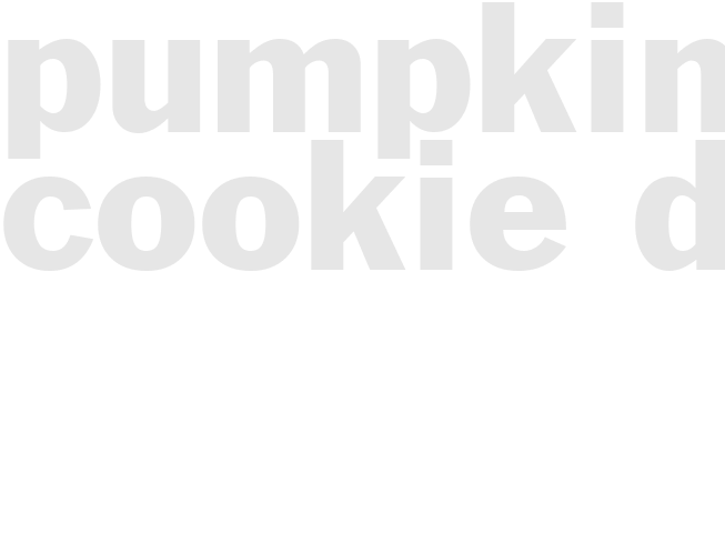 PUMPKIN COOKIE DIP 