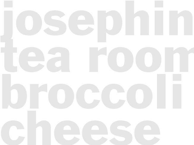 JOSEPHINE'S TEA ROOM BROCCOLI-CHEESE SOUP