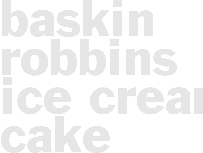 BASKIN-ROBBINS ICE CREAM CAKE 
