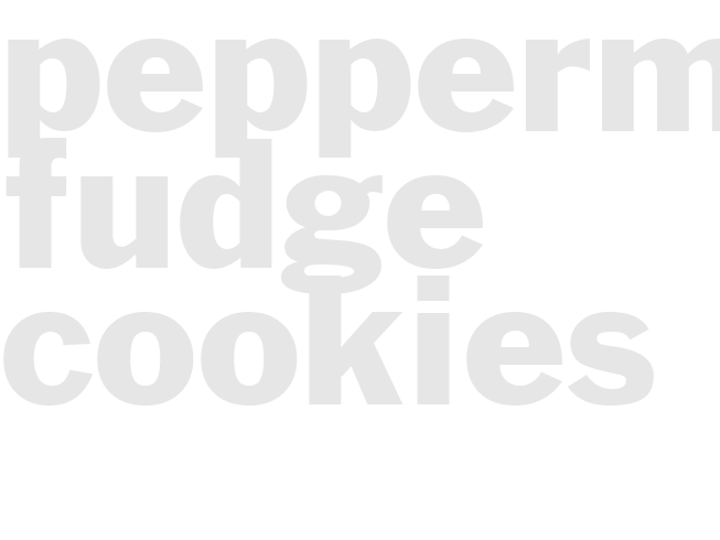 Peppermint Fudge Cookies