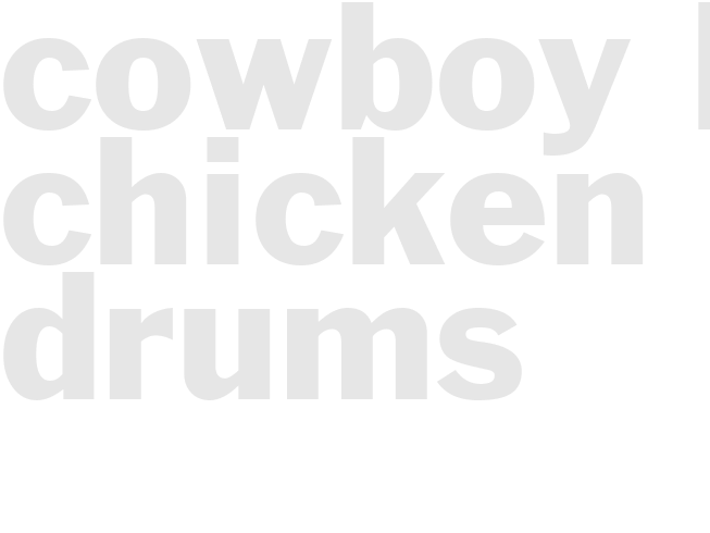 COWBOY BBQ CHICKEN DRUMS 
