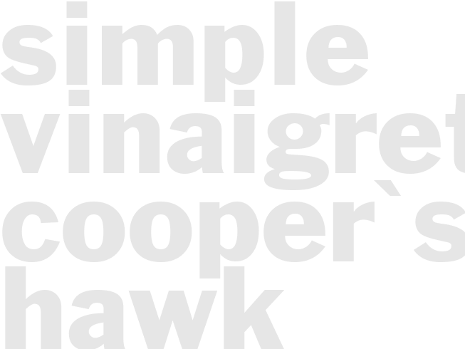 * Simple Vinaigrette - Cooper's Hawk
