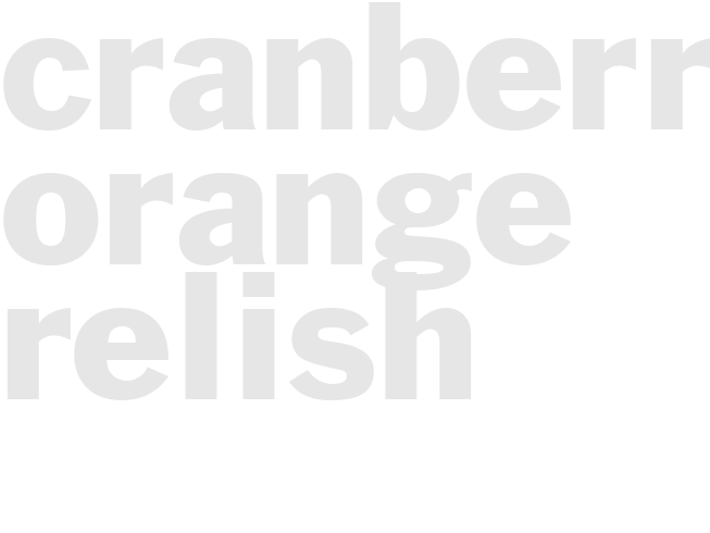 Cranberry-Orange Relish
