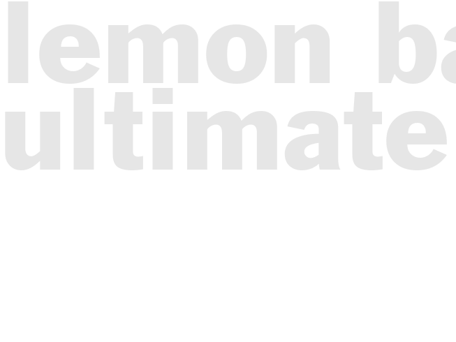 LEMON BARS - ULTIMATE