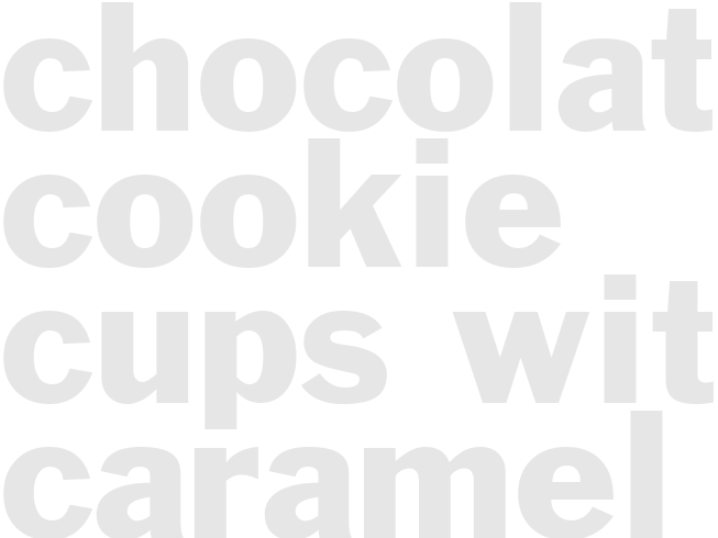 Chocolate Cookie Cups with Caramel Filling
