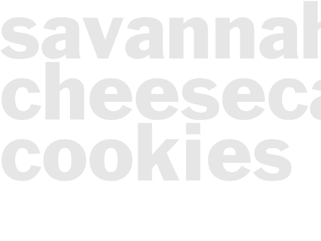 Savannah Cheesecake Cookies