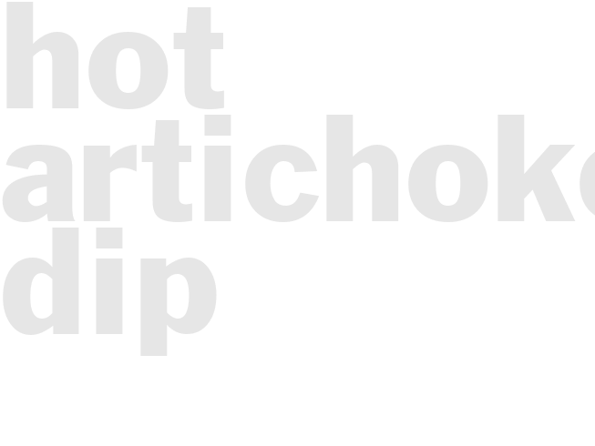HOT ARTICHOKE DIP