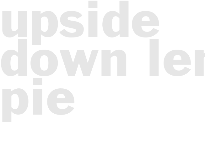 UPSIDE-DOWN LEMON PIE 