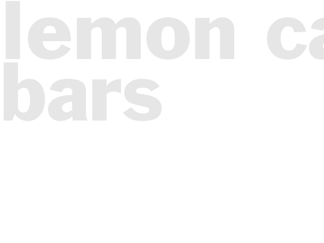 LEMON CAKE BARS
