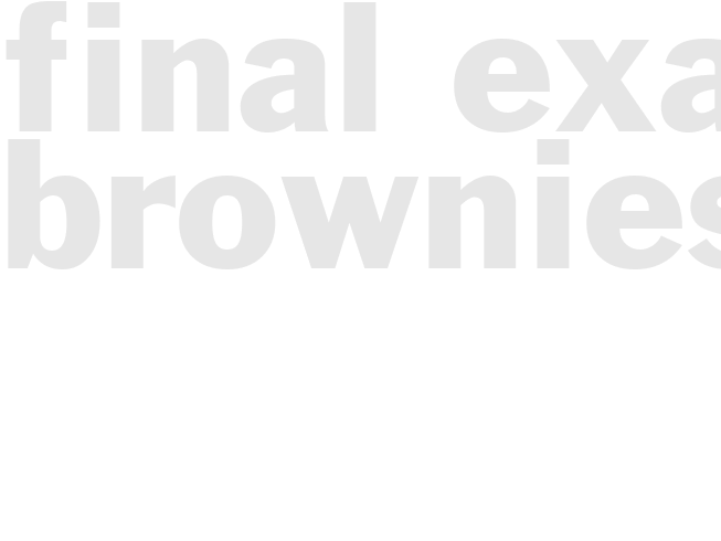 FINAL EXAM BROWNIES 