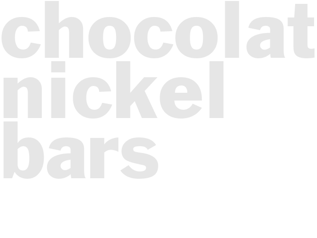 CHOCOLATE NICKEL BARS 