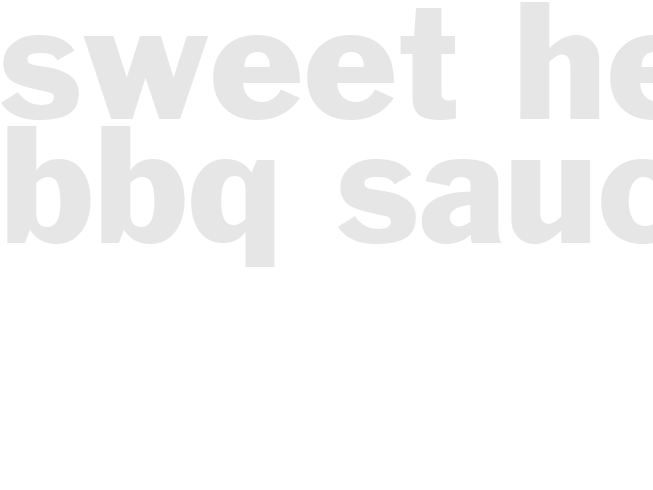 SWEET HEAT BBQ SAUCE
