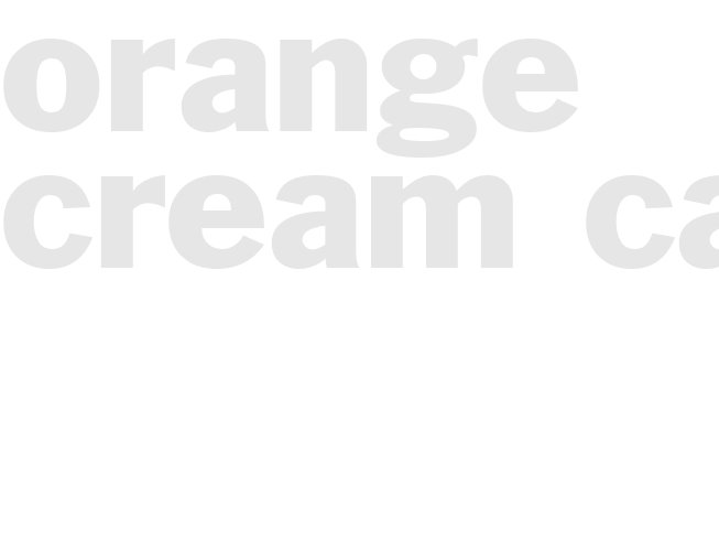 ORANGE CREAM CAKE