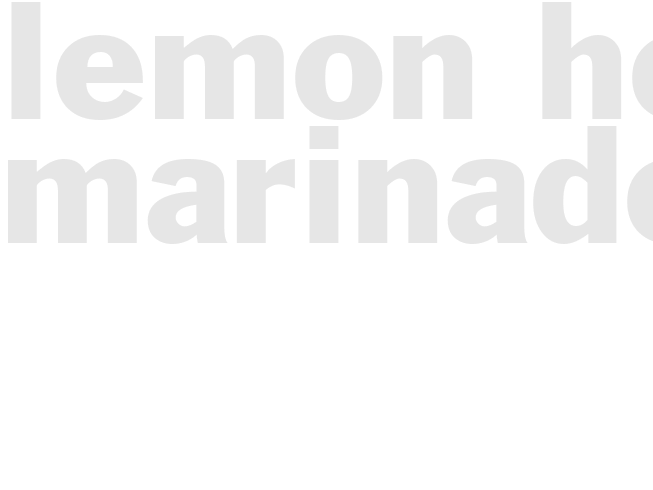 LEMON HERB MARINADE