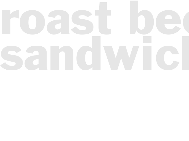 Roast Beef Sandwiches