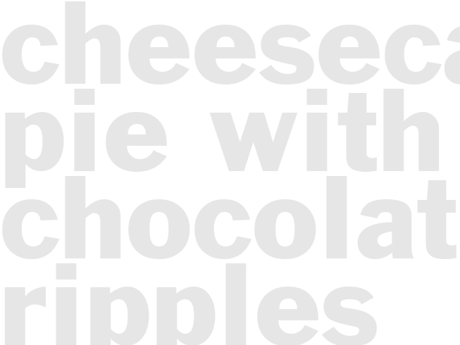 CHEESECAKE PIE WITH CHOCOLATE RIPPLES