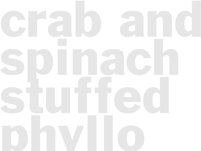 Crab and Spinach Stuffed Phyllo Triangles