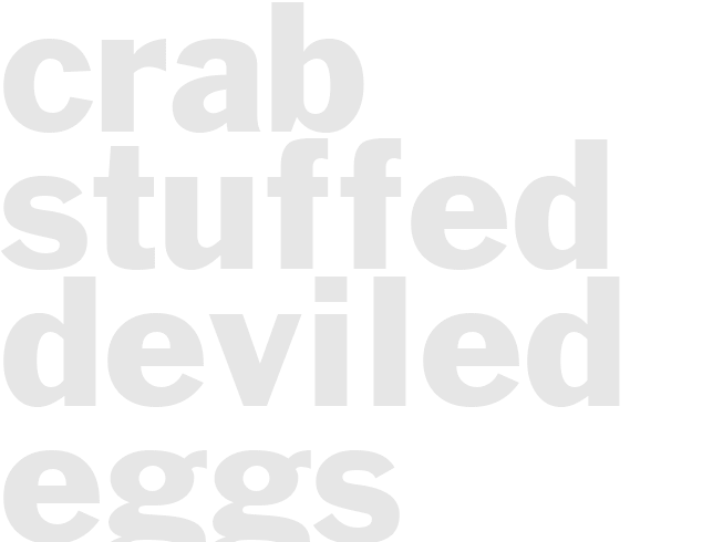 Crab Stuffed Deviled Eggs